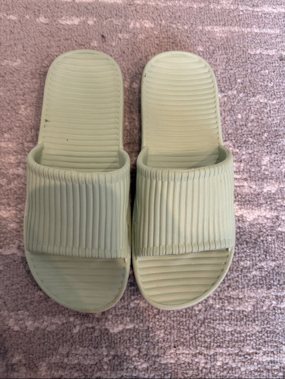 Comfort Slide Sandals in Light Green - Women